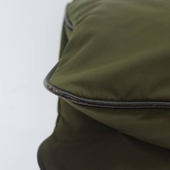 PRADA Shoulder Bag Nylon Khaki Silver Auth yk15095 - Picture 16 of 16